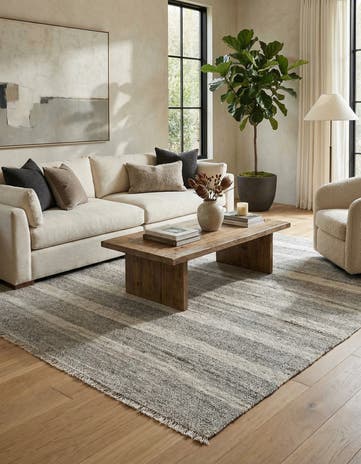 8' 4 x 9' 1 Hand Woven Kilim Modern Wool Rug