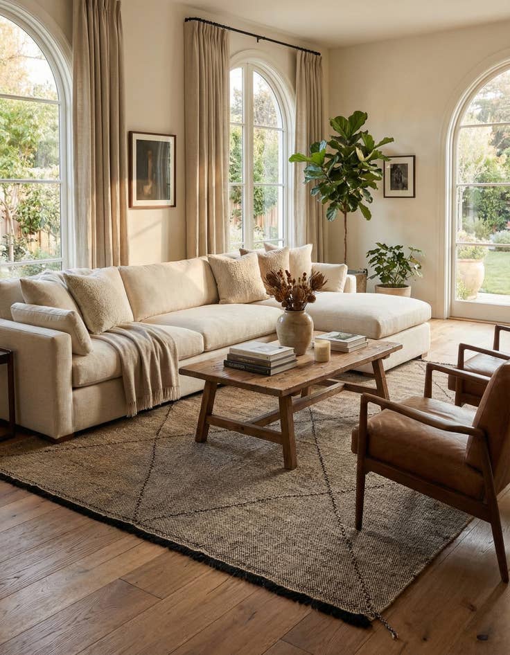 Detail image of 8' 6 x 9' 3  Hand Knotted Moroccan Wool Rug