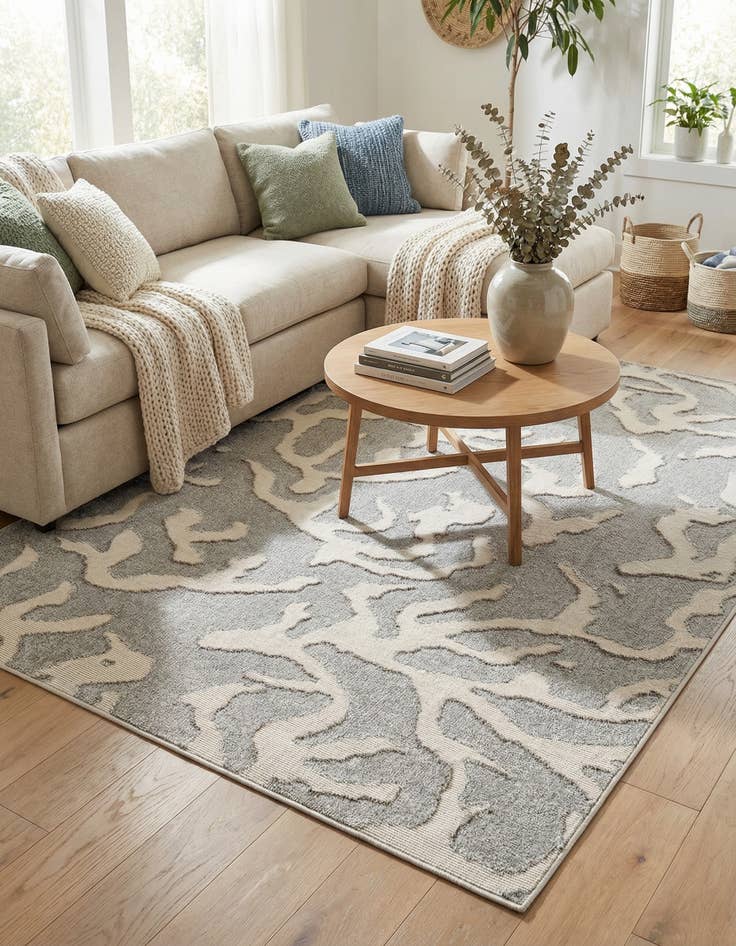 Detail image of  5' x 8'  Washable Sabrina Soto Indoor / Outdoor Rug