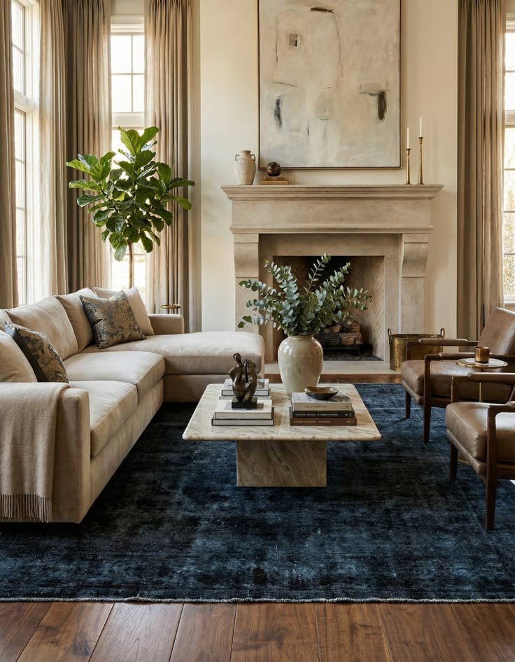 Detail image of 7' 8 x 10' 8  Hand Knotted Ultra Vintage Persian Wool Rug