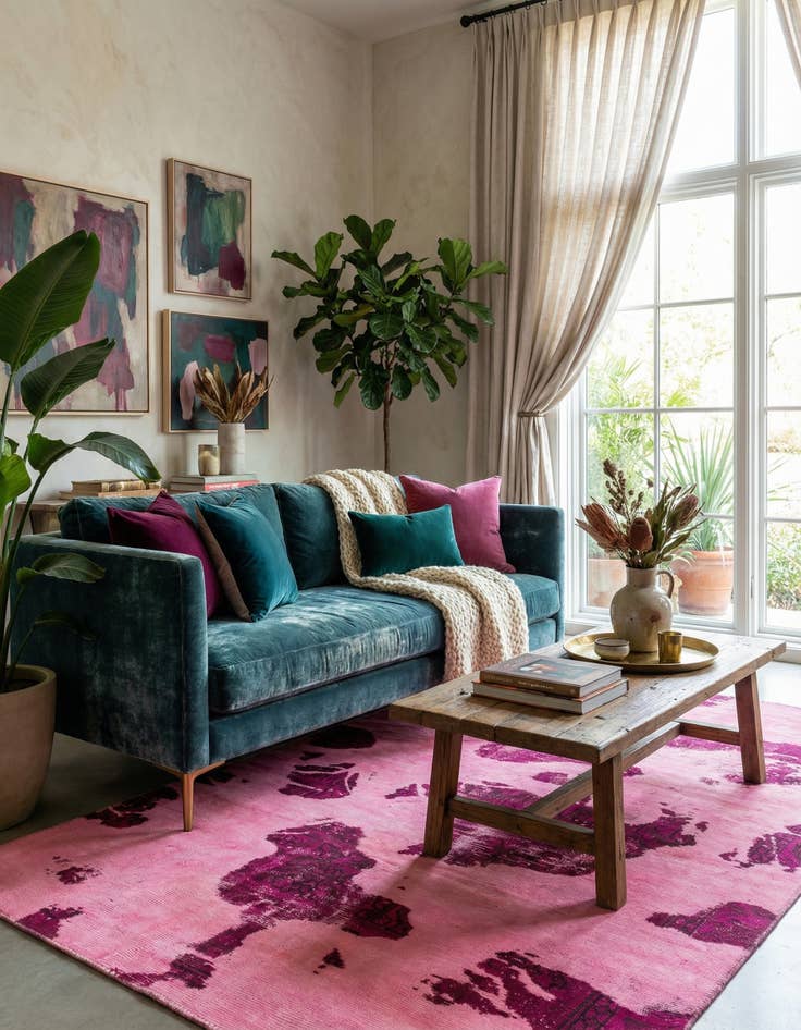 Detail image of 5' 4 x 8'  Hand Knotted Ultra Vintage Persian Wool Rug