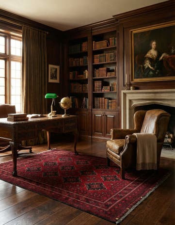 6' 6 x 9' 10 Hand Knotted Khal Mohammadi Wool Rug