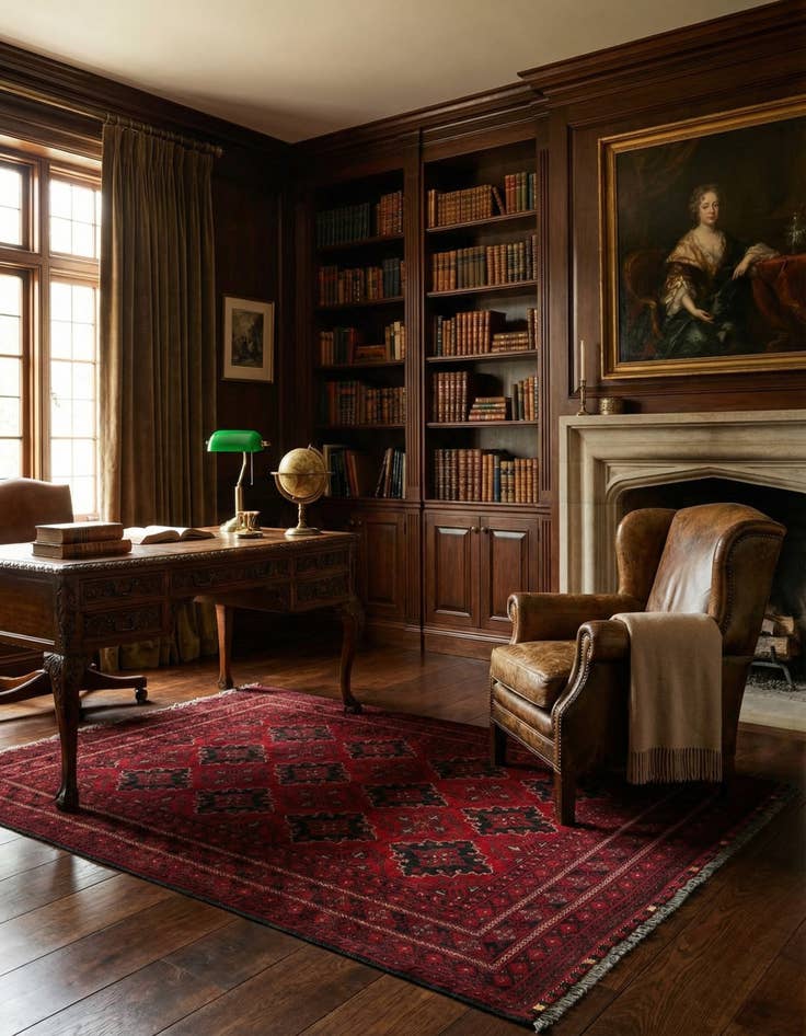 Detail image of 6' 6 x 9' 10  Hand Knotted Khal Mohammadi Wool Rug