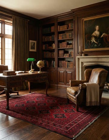 6' 6 x 9' 10 Hand Knotted Khal Mohammadi Wool Rug