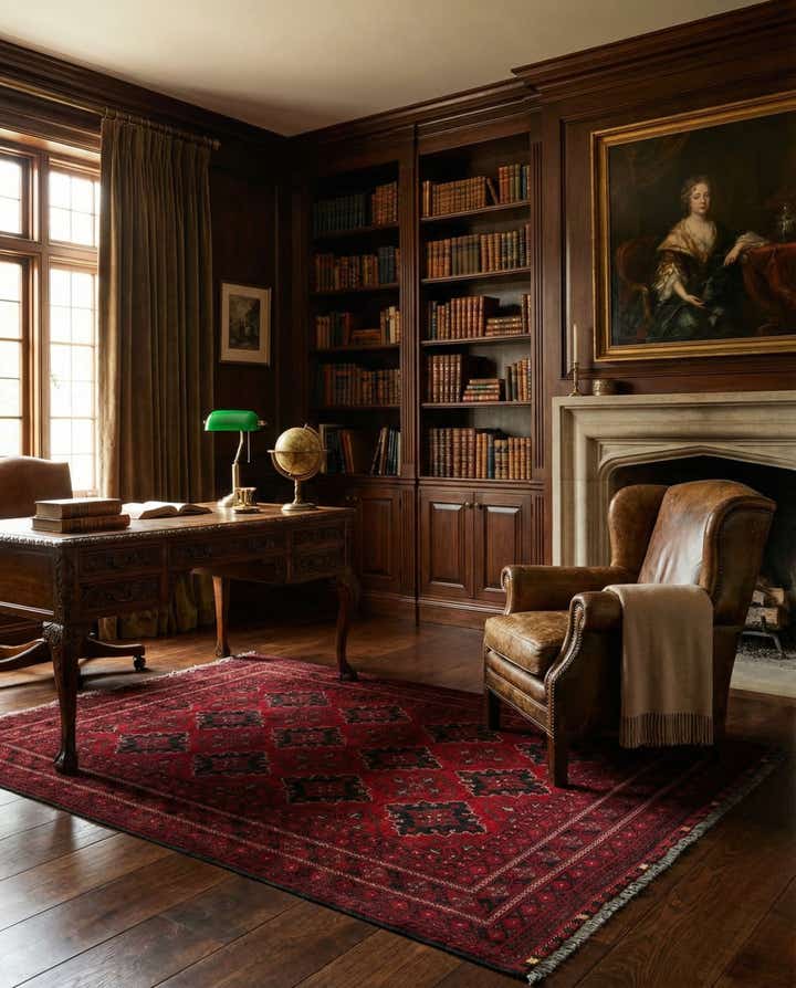 6' 6 x 9' 10 Hand Knotted Khal Mohammadi Wool Rug