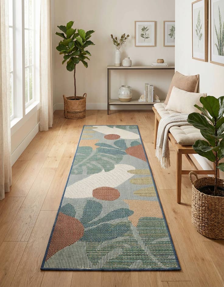 Detail image of 2' x 8'  Washable Baja Indoor / Outdoor Runner Rug