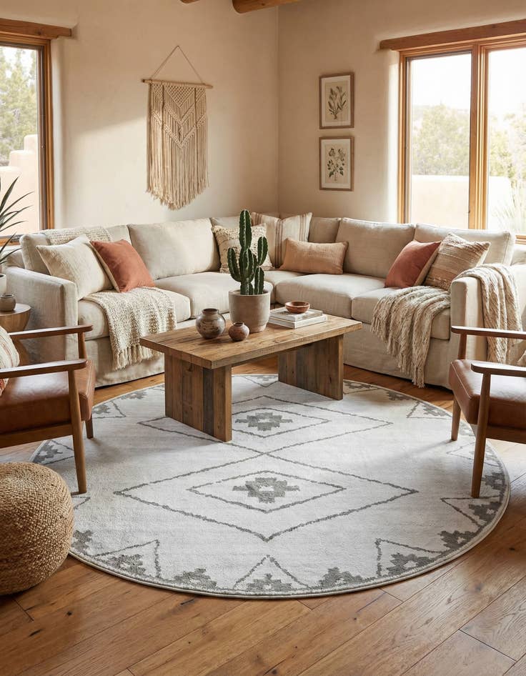 Detail image of 10' x 10' Oslo Round Rug