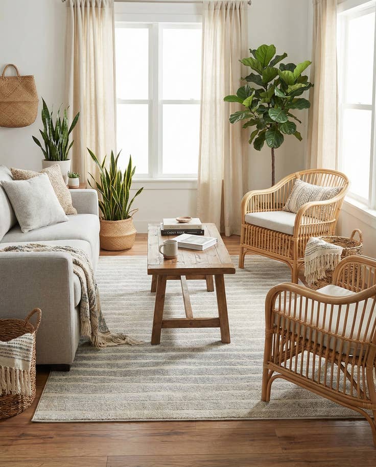 Detail image of 4' x 6' Easy-Clean Sabrina Soto Ola Indoor / Outdoor Rug
