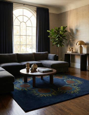 7' 6 x 7' 7 Luna Wool Square Rug