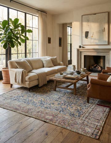 9' 3 x 12' Hand Knotted Ultra Vintage Persian Wool Rug