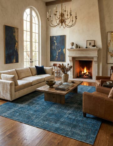 9' 7 x 12' 9 Hand Knotted Ultra Vintage Persian Wool Rug