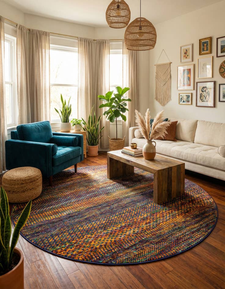 Detail image of  7' 10 x 7' 10 Calypso Round Rug