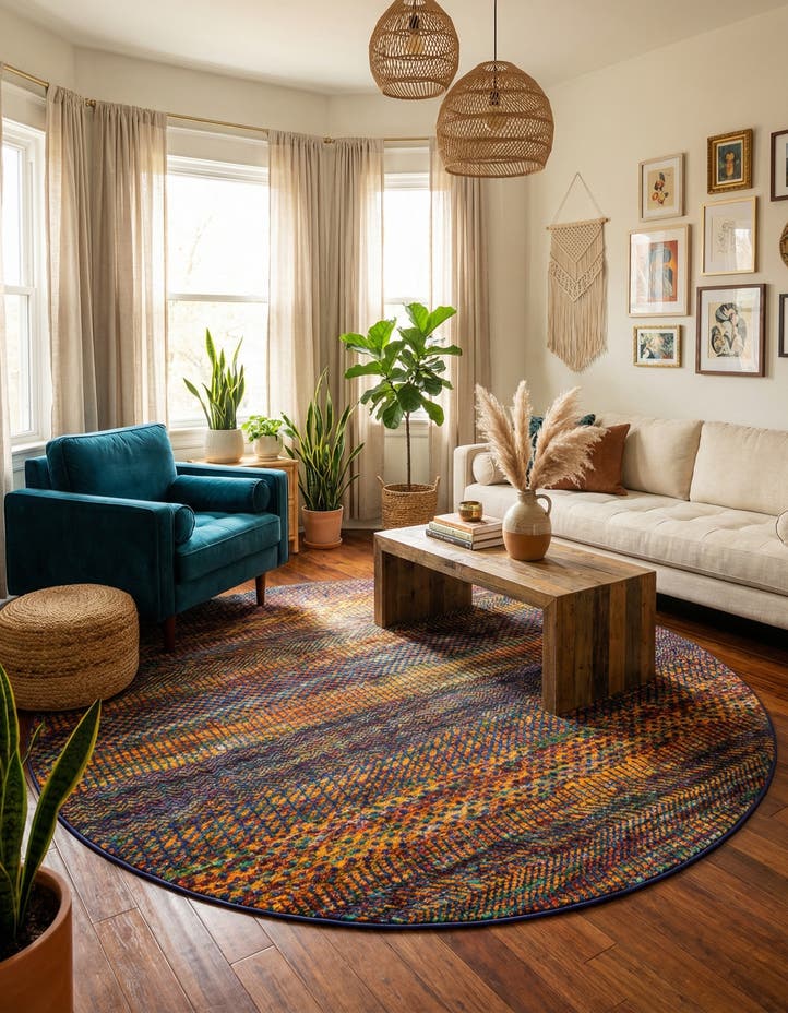 7' 10 x 7' 10 Calypso Round Rug
