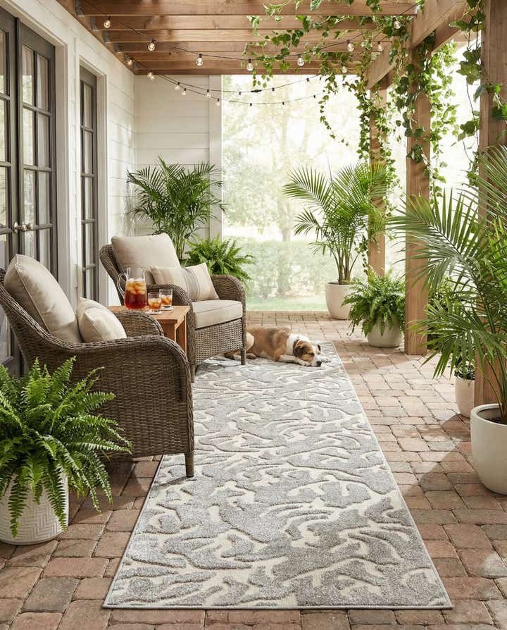 2' 7 x 12' Easy-Clean Sabrina Soto Indoor / Outdoor Runner Rug