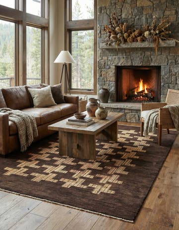 6' x 8' 8 Hand Knotted Kashkuli Gabbeh Wool Rug
