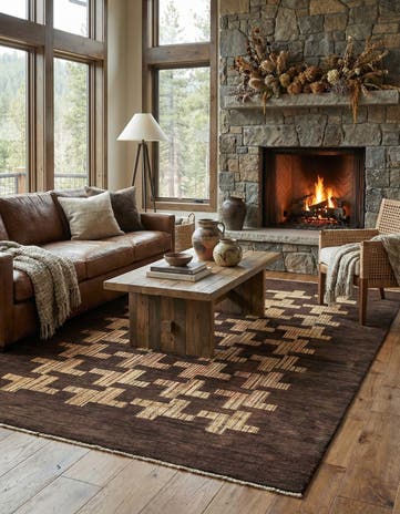 6' x 8' 8 Hand Knotted Kashkuli Gabbeh Wool Rug