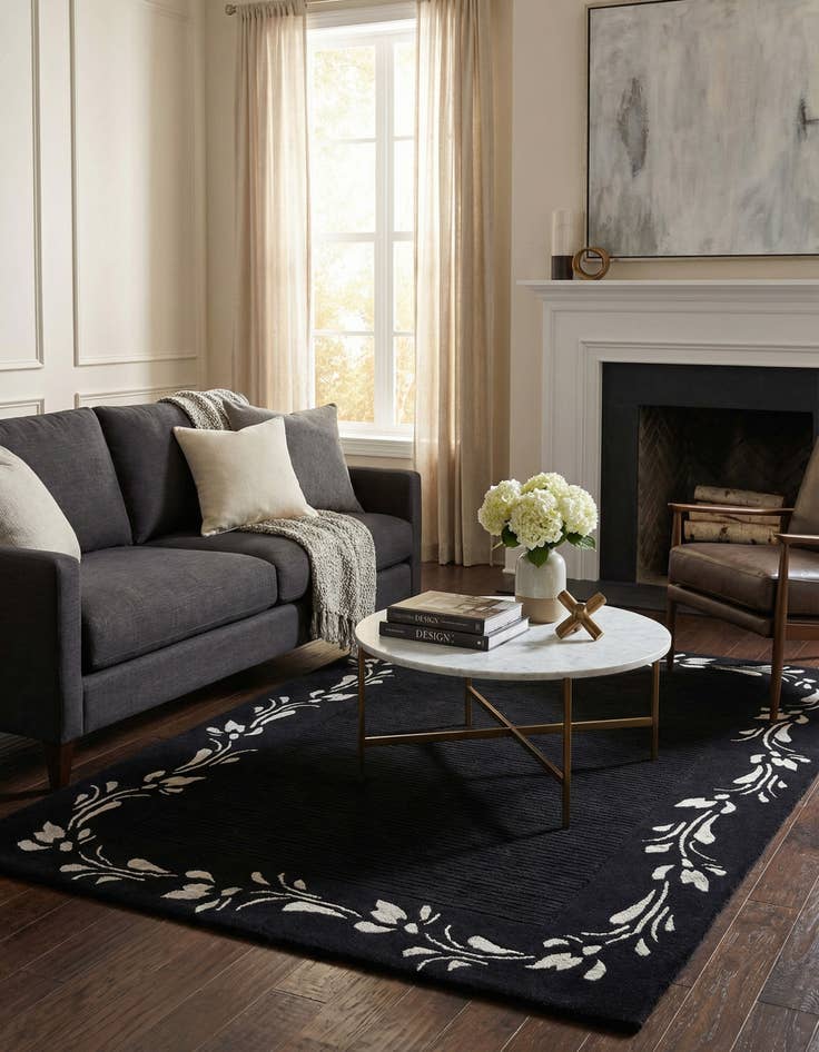 Detail image of 3' 1 x 5'  Hand Knotted Darya Wool Rug