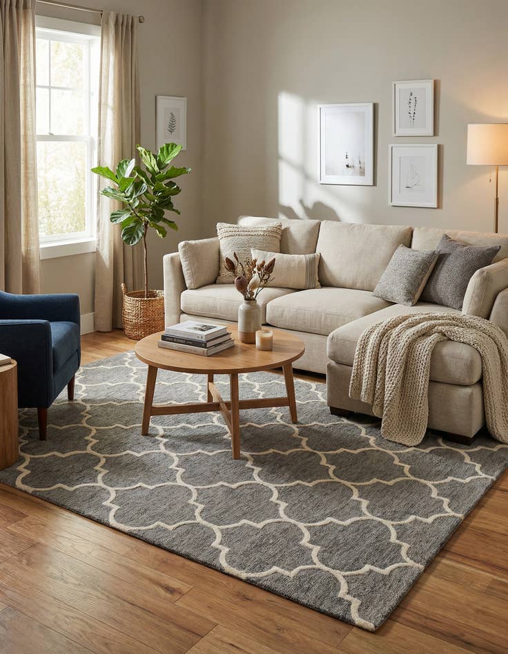 Detail image of 5' 1 x 8' 1 Luna Rug