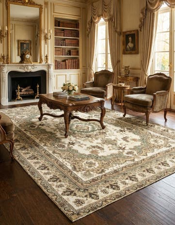 9' 9 x 12' 9 Hand Knotted Vintage Royal Persian Wool Rug