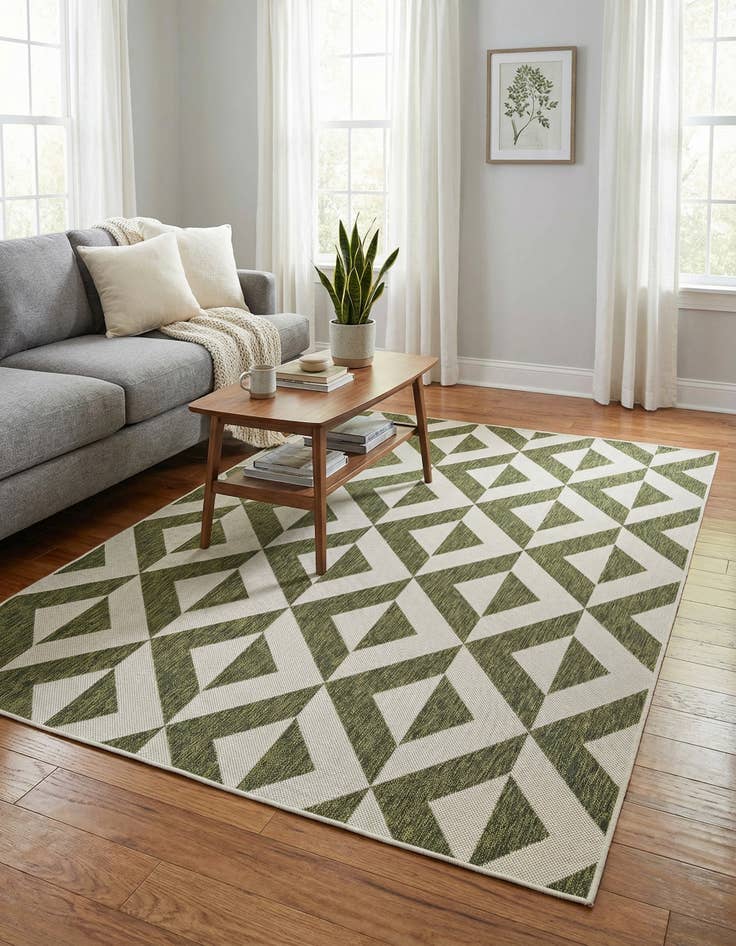 Detail image of 5' 3 x 8' Easy-Clean Jill Zarin Napa Indoor / Outdoor Rug