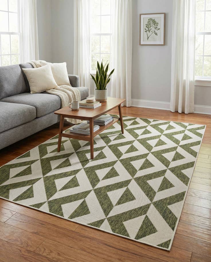 Detail image of 5' 3 x 8' Easy-Clean Jill Zarin Napa Indoor / Outdoor Rug