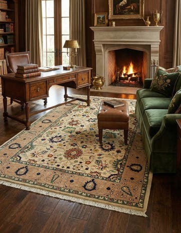5' 3 x 8' Hand Knotted Kashkuli Persian Rug