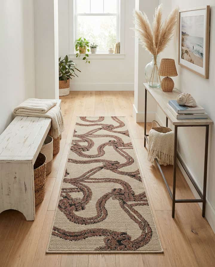 2' x 6' Easy-Clean Coastal Indoor / Outdoor Runner Rug