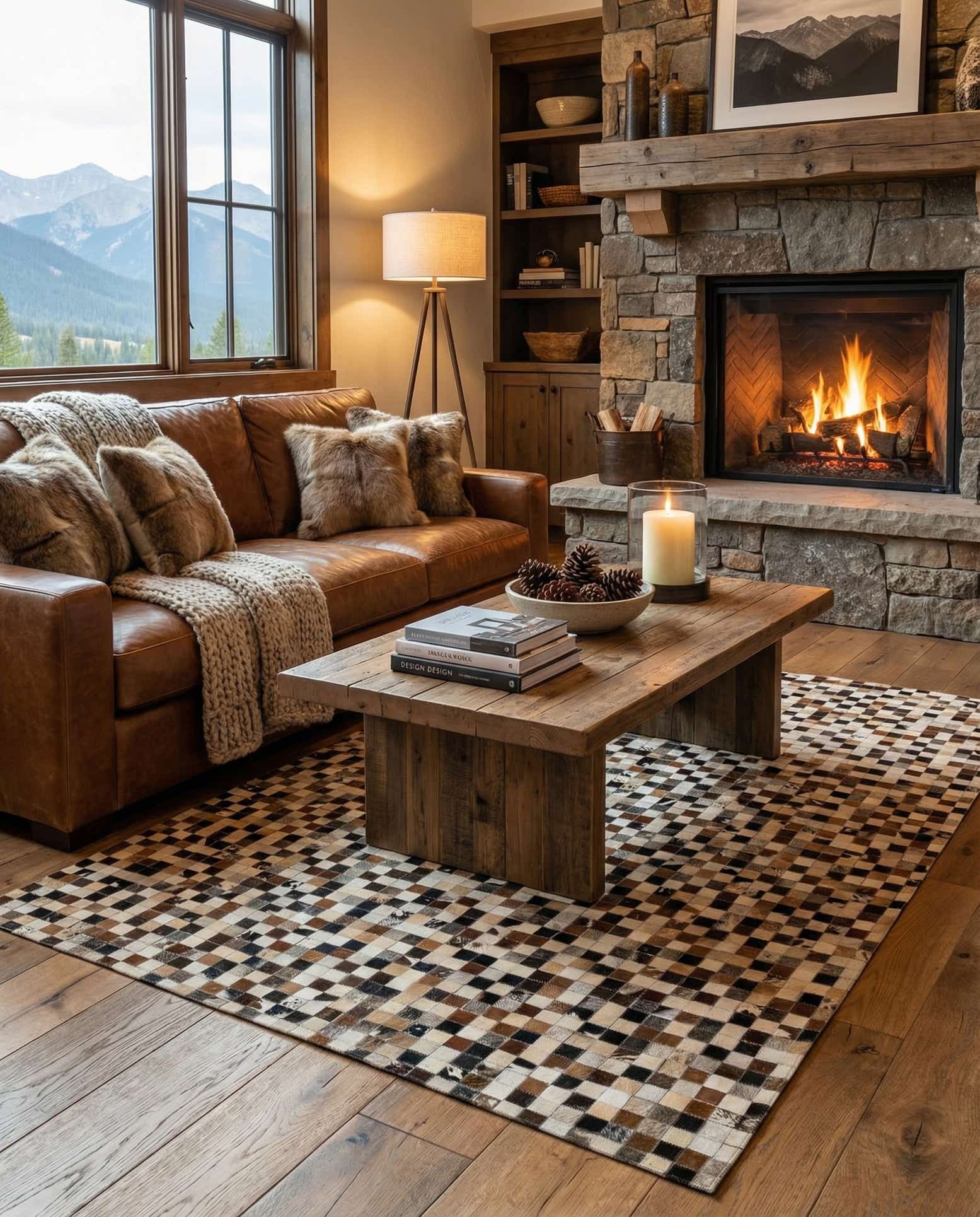 5' 1 x 7' 10 Cowhide - Patchwork Rug