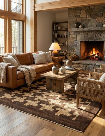 6' 2 x 8' 8 Hand Knotted Kashkuli Gabbeh Wool Rug