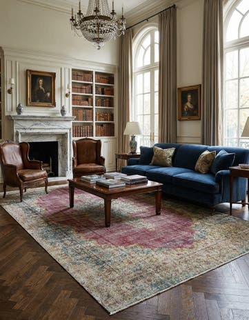 8' x 14' 10 Vintage Royal Wool Rug