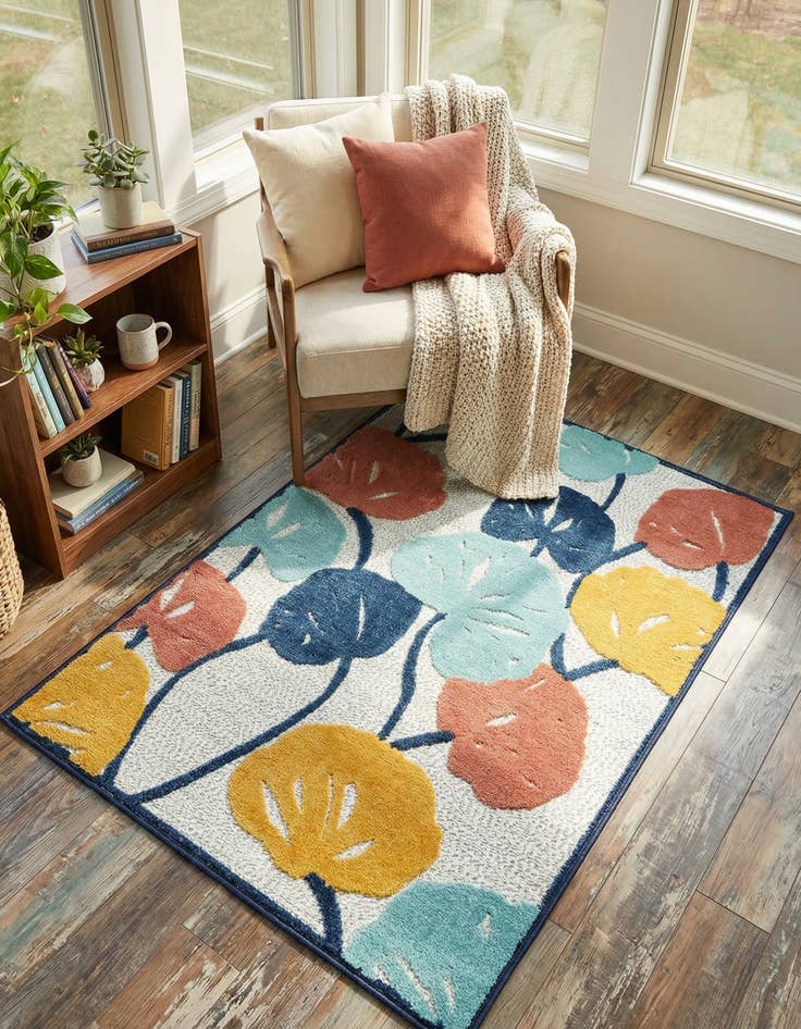 Detail image of 4' x 6'  Washable Belize Indoor / Outdoor Rug