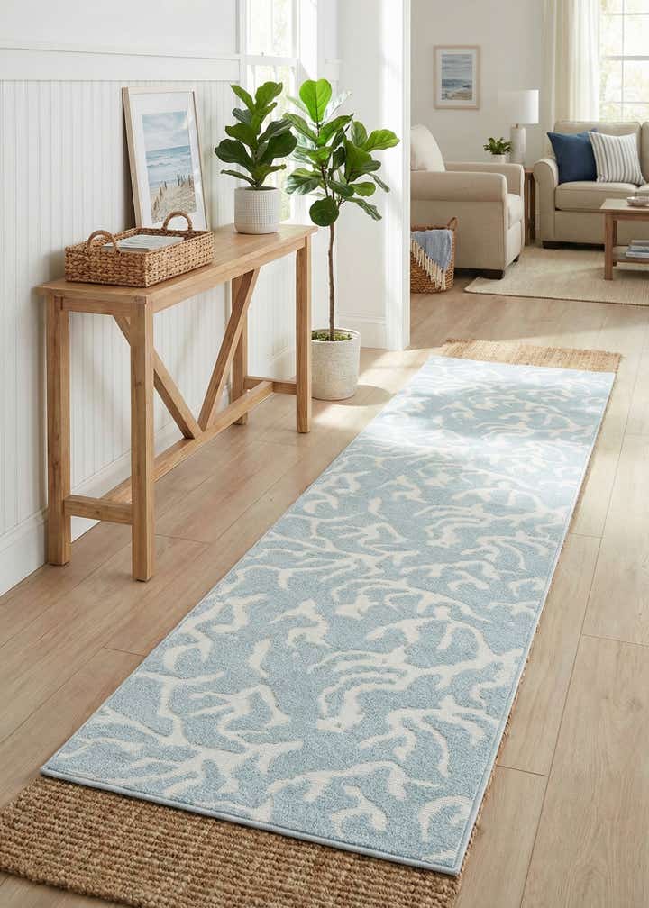 2' 7 x 12' Easy-Clean Sabrina Soto Indoor / Outdoor Runner Rug