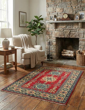 2' 9 x 4' 1 Hand Knotted Kazak Rug