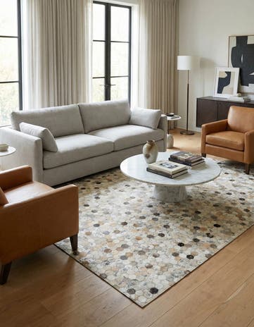 5' x 8' 1 Cowhide Stocks Rug