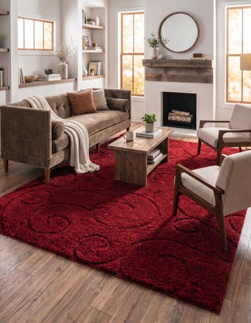 9' x 12' Botanical Shag Rug