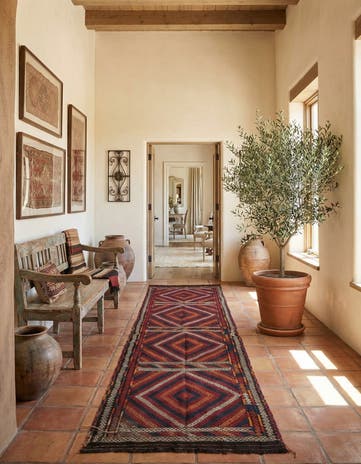 2' 7 x 10' 6 Hand Knotted Kilim Fars Persian Wool Runner Rug