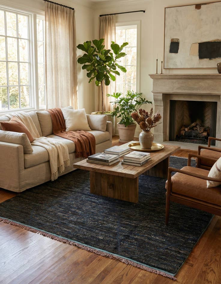 Detail image of 8' x 10' 4  Hand Knotted Moroccan Wool Rug