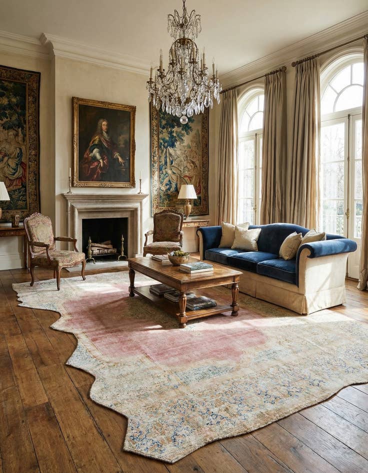 Detail image of 7' 10 x 12' Vintage Royal Wool Rug