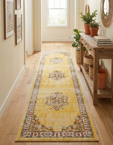 Yellow Lucerne Runner Rug
