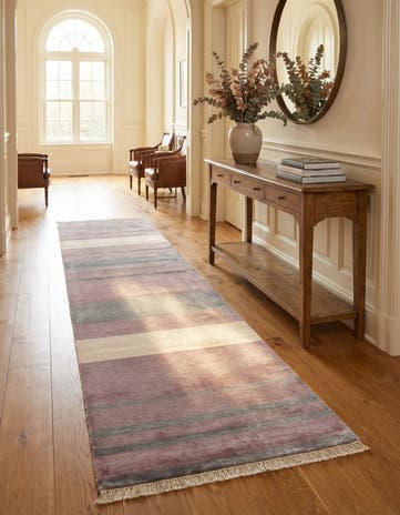 2' 8 x 12' 9 Hand Knotted Darya Wool Runner Rug
