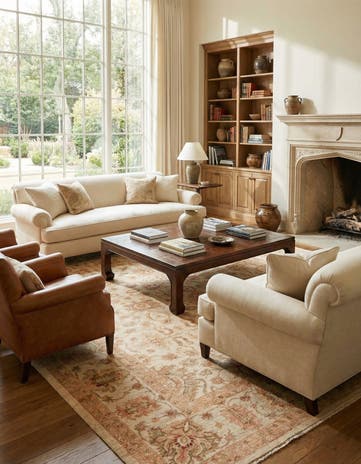 11' 5 x 14' 10 Hand Knotted Peshawar Ziegler Rug