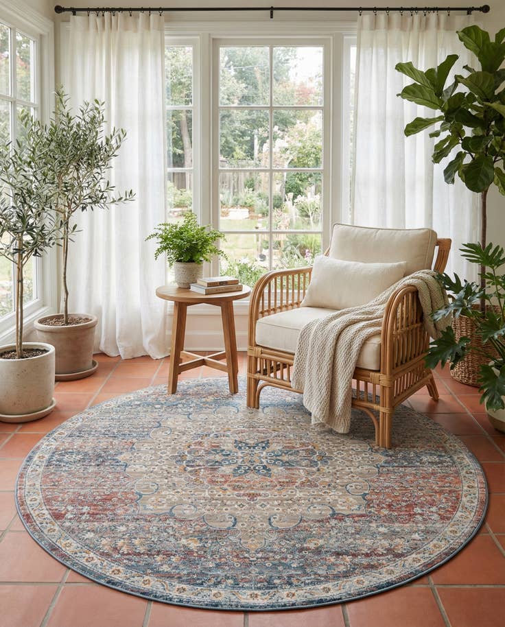 Detail image of 6' x 6' Newport Round Rug