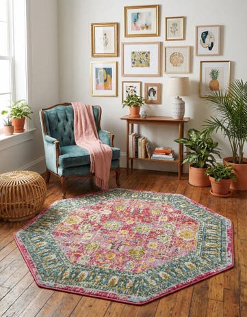Pink Paragon Octagon Rug