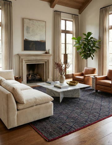 10' 4 x 14' 4 Hand Knotted Moroccan Wool Rug