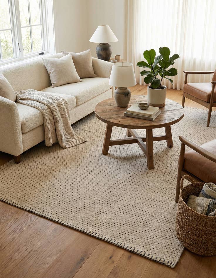 Detail image of 4' 1 x 7' 9  Hand Knotted Moroccan Wool Rug