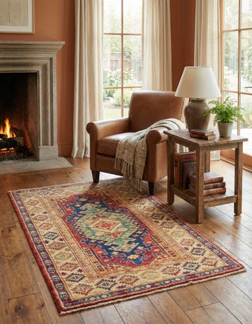 2' 10 x 4' 1 Hand Knotted Kazak Oriental Rug