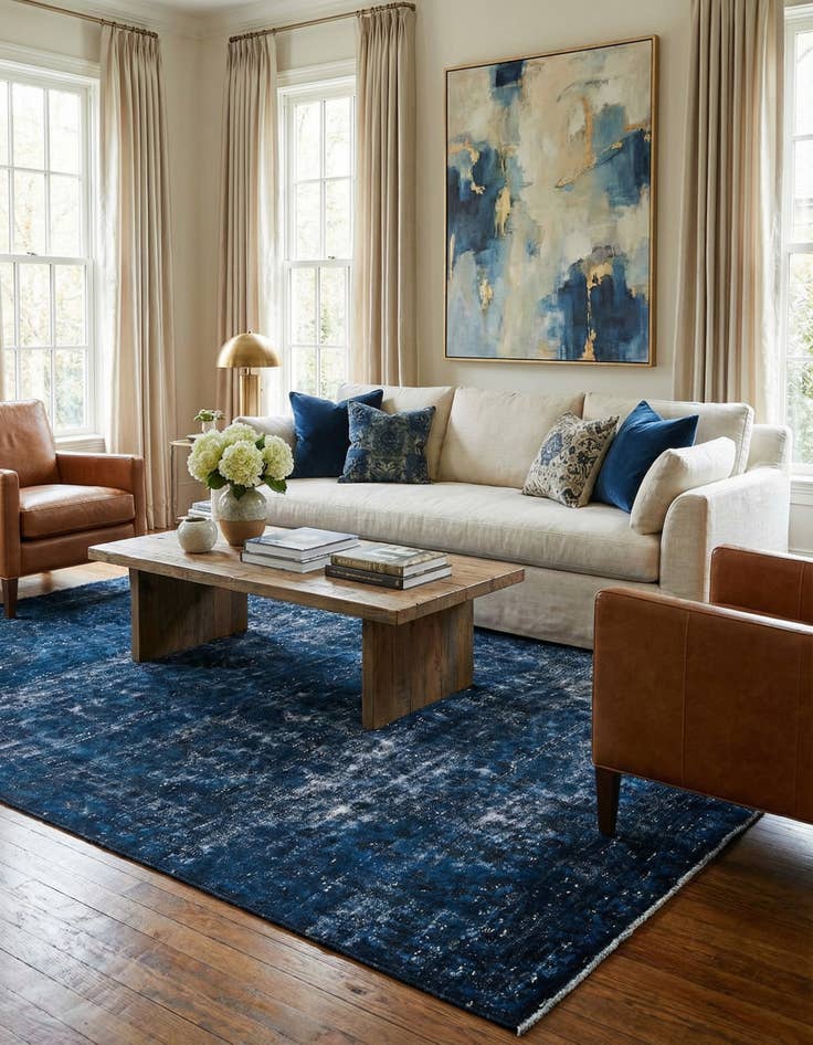 Detail image of 7' 7 x 10' 8  Hand Knotted Ultra Vintage Persian Wool Rug