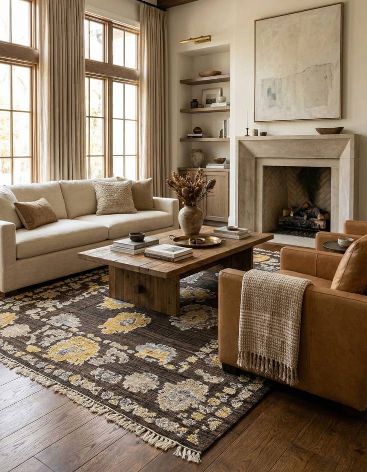 Detail image of 8' 1 x 10' 4 Hand Knotted Darya Wool Rug