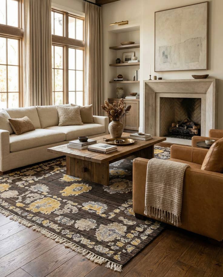 Detail image of 8' 1 x 10' 4 Hand Knotted Darya Wool Rug