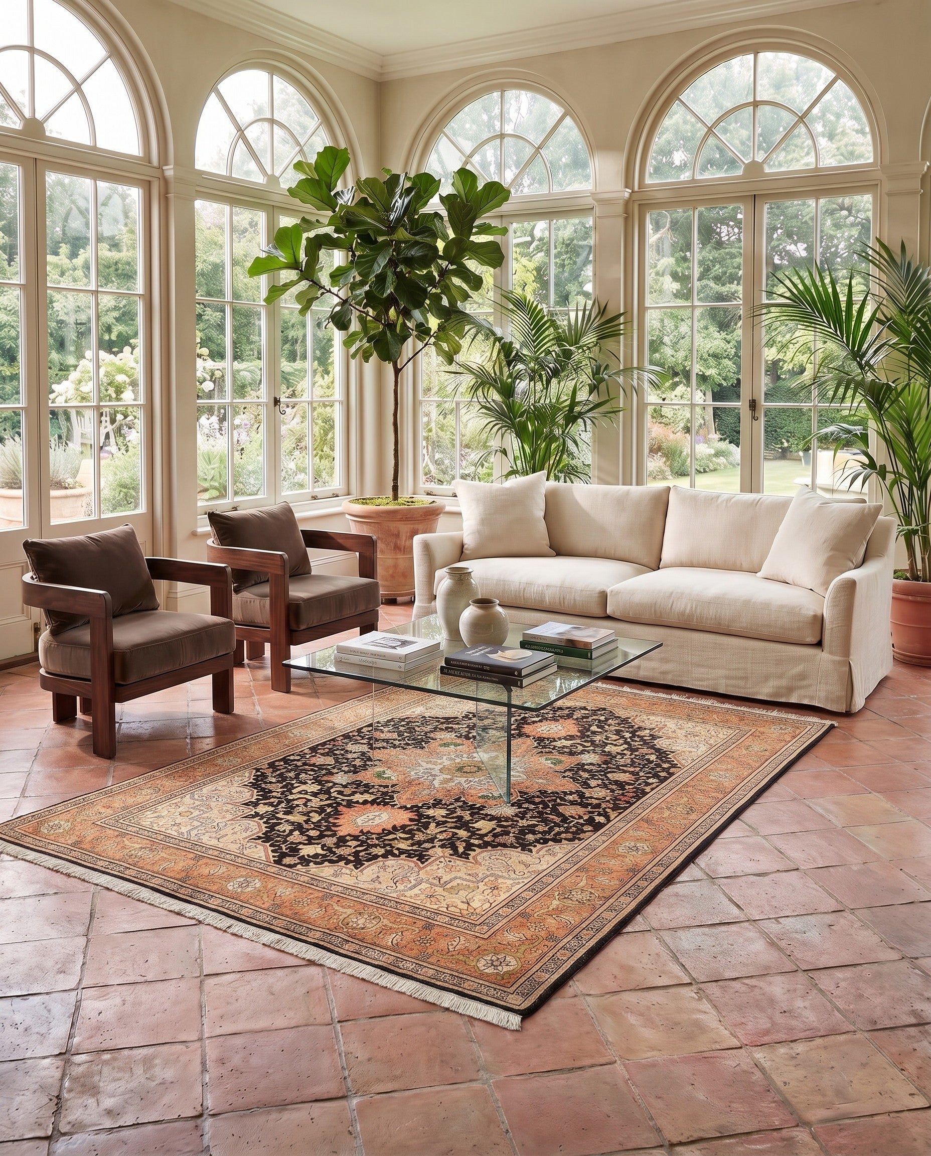 4' 11 x 7' Tabriz Rug